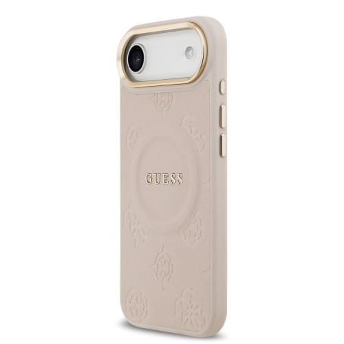 9841 GUESS HC MAGSAFE PU W/ PEONY HOT STAMP PINK iPhone 17 AIR