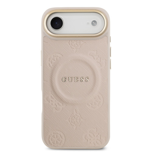 9841 GUESS HC MAGSAFE PU W/ PEONY HOT STAMP PINK iPhone 17 AIR