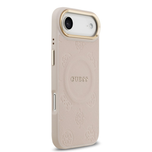 9841 GUESS HC MAGSAFE PU W/ PEONY HOT STAMP PINK iPhone 17 AIR