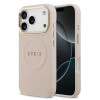 9858 GUESS HC MAGSAFE PU W/ PEONY HOT STAMP PINK iPhone 17 PRO