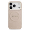 9858 GUESS HC MAGSAFE PU W/ PEONY HOT STAMP PINK iPhone 17 PRO