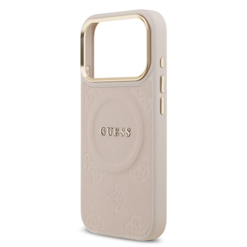 9858 GUESS HC MAGSAFE PU W/ PEONY HOT STAMP PINK iPhone 17 PRO