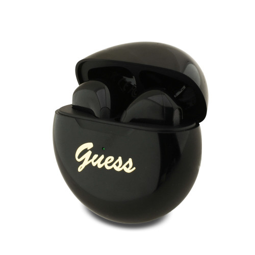 2206 GUESS TWS SMALL ROUND SCRIPT PRINT BLACK