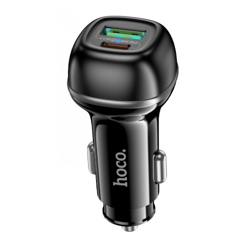 HOCO Z58A Зарядно за кола USB+USB-C PD20W + QC3.0 38W