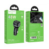 HOCO Z58A Зарядно за кола USB+USB-C PD20W + QC3.0 38W