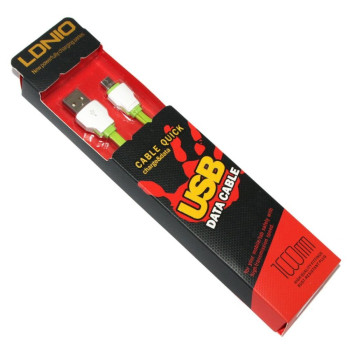 Кабел LDNIO LS04 USB към Micro USB 1M Кабел LDNIO LS04 USB към Micro USB 1M