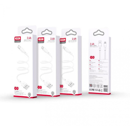 Кабел XO-NB-Q231B Fast 60W Type-C към Type-C 1M - Бял