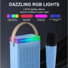 Преносима Tонколона KISONLI G22, Bluetooth (Бял) Караоке, USB, SD, FM, AUX LED RGB Преносима Tонколона KISONLI G22, Bluetooth (Бял) Караоке, USB, SD, FM, AUX LED RGB