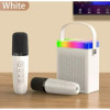 Преносима Tонколона KISONLI G22, Bluetooth (Бял) Караоке, USB, SD, FM, AUX LED RGB Преносима Tонколона KISONLI G22, Bluetooth (Бял) Караоке, USB, SD, FM, AUX LED RGB