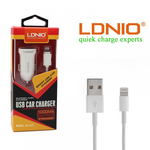 12V Зарядно LDNIO DL-C12 2.1A Lightning