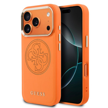 2708 GUESS HC MAGSAFE PU W/ PERFORATED 4G ORANGE IP17 PRO