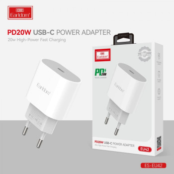 EU42 20W EARLDOM зарядно с USB-C EU42 20W EARLDOM зарядно с USB-C