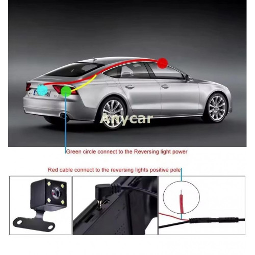 505 Автомобилен видеорегистратор 3 камери, 4.0" дисплей, Full HD 1080P, Night Vision, Motion Detection