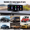 C200 10-инчов Apple Carplay/Android Auto +Видеорегистратор Безжична автомобилна стерео GPS навигация автомобилен екран , Bluetooth, Siri/Google Assistant