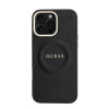 9667 GUESS HC MAGSAFE PU W/ PEONY HOT STAMP BLACK IP16 PRO MAX
