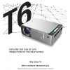 T6 Проектор за домашно кино 1080P WiFi безжичен проектор Видео проектор За телевизор USB устройство Media Play