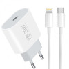 WUW T79 PD20W Зарядно с кабел Type-C към Lightning