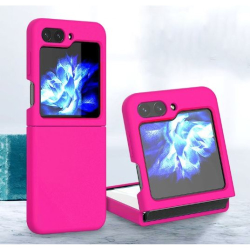 Z15 Silicone case за Samsung Z Flip 7 от 2 части - Тъмно Розово