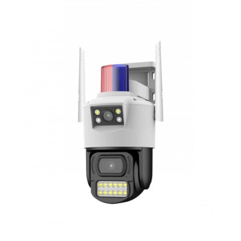 SC07 1440P 360 4G SIM+LAN ( APP:V380PRO ) Двойна Външна охранителна камера 3.0MP Infrared 3.6mm