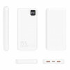 WUW Y137 22.5W POWER BANK 2X USB 1X USB-C OUT/IN - 10,000 mAh - Бял WUW Y137 22.5W POWER BANK 2X USB 1X USB-C OUT/IN - 10,000 mAh - Бял