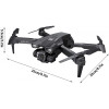 Дрон H66 Aerial Drone 4K HD с Wifi сгъваем с калъф за носене, с 2 батерии
