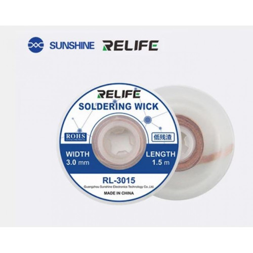 Фитил за отпояване RELIFE RL-1515 (1,5 м дълъг - 3 мм широк)