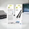 L✮Star LS-232 100W Плетен Кабел Fast Type-C към Type-C 2M - Черен L✮Star LS-232 100W Плетен Кабел Fast Type-C към Type-C 2M - Черен