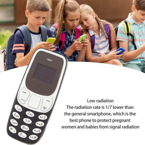 BM10 Мини мобилен телефон (Черен) – Най-малкият в света отключен Dual SIM с промяна на гласа, Bluetooth