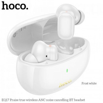 EQ17 TWS Истински безжични Bluetooth слушалки ANC Noise Canceling - Бял