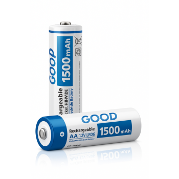 2БР. GOOP AA LR06 никел металнхидрид 1500mAh 1.2 V зареждаща се