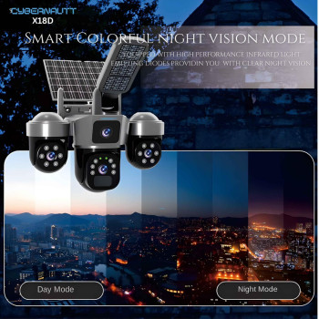 IP Соларна Камера +осветление L388DS 4G 9MP 1080P с 3 обектива ( APP: V380 PRO ) HD 360 градуса с микрофон и високоговорител и LED светлина IP Соларна Камера +осветление L388DS 4G 9MP 1080P с 3 обектива ( APP: V380 PRO ) HD 360 градуса с микрофон и високоговорител и LED светлина