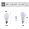 GY-020 12W PIR LED Интелигентна крушка със сензор за движение ВКЛ./ИЗКЛ. 220V 110V 12W