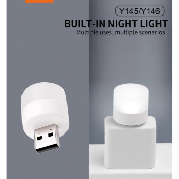 WUW Y145 2.1A Преносимо зарядно+LED 1xUSB-C 2xUSB-A - 10,000 mAh - Черен