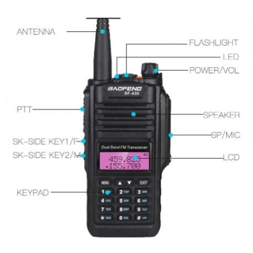 Радиостанция Baofeng BF-A58 20W.