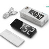 GH0712L Дигитален светещ в БЯЛО LED часовник / Аларма