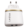 220V Адаптер DL-AC52 2.4А L✮Star с 2 изхода USB