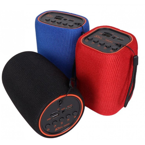 Преносим Bluetooth мини високоговорител ZQS202 - Червен – Компактен и многофункционален