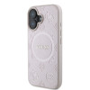 8092 GUESS HC MAGSAFE SAFFIANO PEONY CLASSIC LOGO PINK IP16