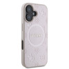 8092 GUESS HC MAGSAFE SAFFIANO PEONY CLASSIC LOGO PINK IP16
