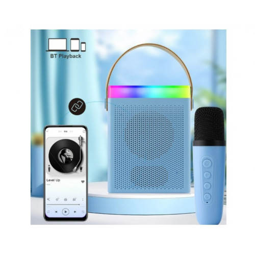 Преносима Tонколона KISONLI G22 Bluetooth ( Розов ) Караоке, USB, SD, FM, AUX LED RGB Преносима Tонколона KISONLI G22 Bluetooth ( Розов ) Караоке, USB, SD, FM, AUX LED RGB