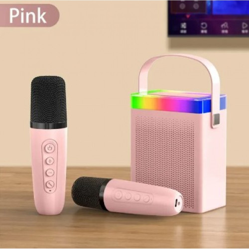 Преносима Tонколона KISONLI G22 Bluetooth ( Розов ) Караоке, USB, SD, FM, AUX LED RGB Преносима Tонколона KISONLI G22 Bluetooth ( Розов ) Караоке, USB, SD, FM, AUX LED RGB
