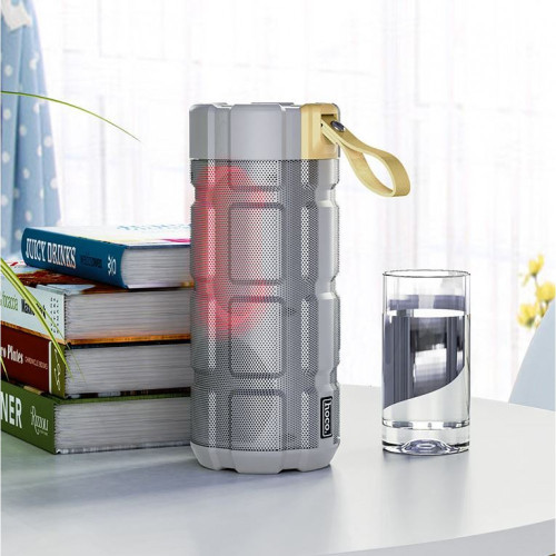 HC7 HOCO Безжичен високоговорител+LED "Pleasant спортен" - Сив