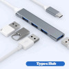 HUB S-1770 4в1 Type-C КЪМ 4xType-C