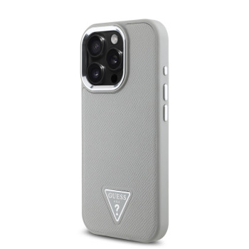 2788 GUESS HC MAGSAFE GRAINED PU TRIANGLE LOGO BEIGE IP16 PRO MAX