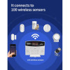 DH-200W Wifi GSM алармена система Безжичен кабелен детектор Tuya Smart Home Security Хост Клавиатура LED екран Съвместим с Alexa Google Home
