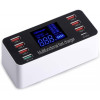 WLX-A9P 60W 8-портова USB зарядна станция - Зарежда няколко устройства едновременно, включва зарядни устройства за различни устройства