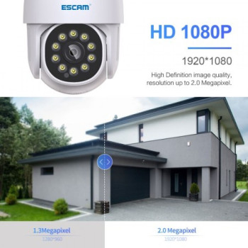 1120S ESCAM ( APP:YI IoT ) 1080P WiFi IP Camera Infrared Външна охранителна камера 1120S ESCAM ( APP:YI IoT ) 1080P WiFi IP Camera Infrared Външна охранителна камера