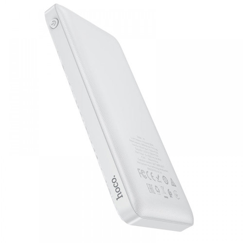 HOCO J72 Powerbank+LED индикатор с 3 изхода USB x 2 T-C x 1 10,000mAh - Бял