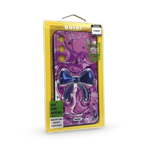 Шарен Кейс TP-40 за Samsung A06 (покриващ камерата) - Розова Панделка