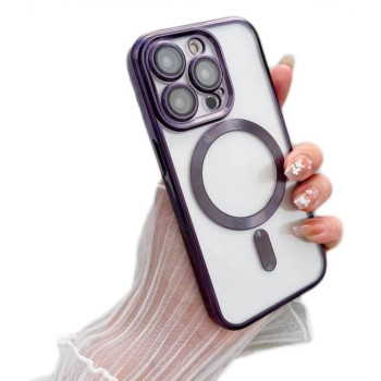 Кейс MG38 Luxury Case with Magsafe iPhone 17 - Лилав